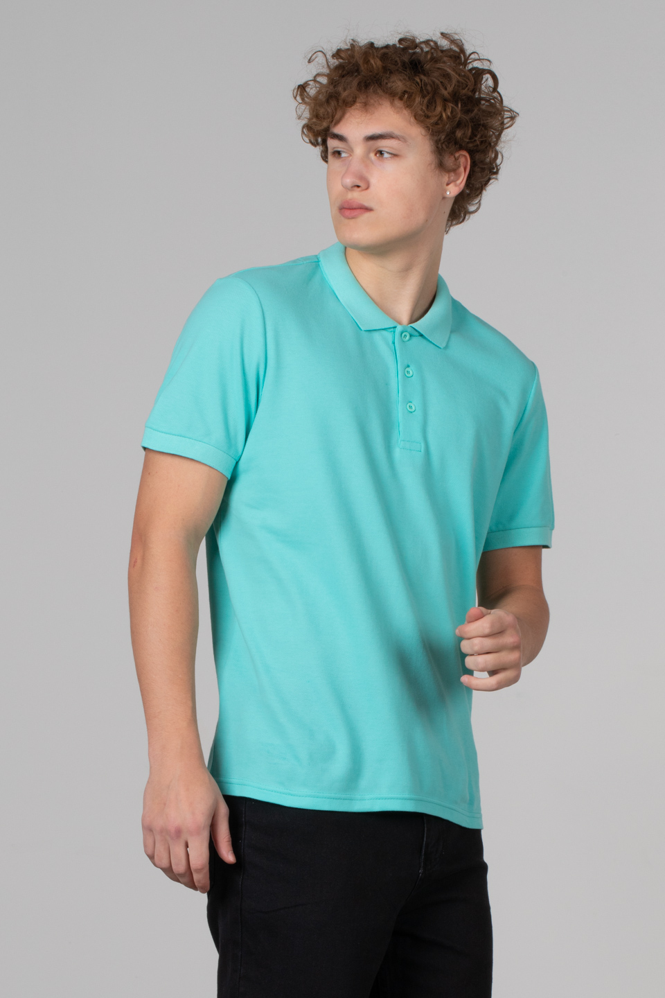 Regular fit polo pike t-shırt-2127 Mentol
