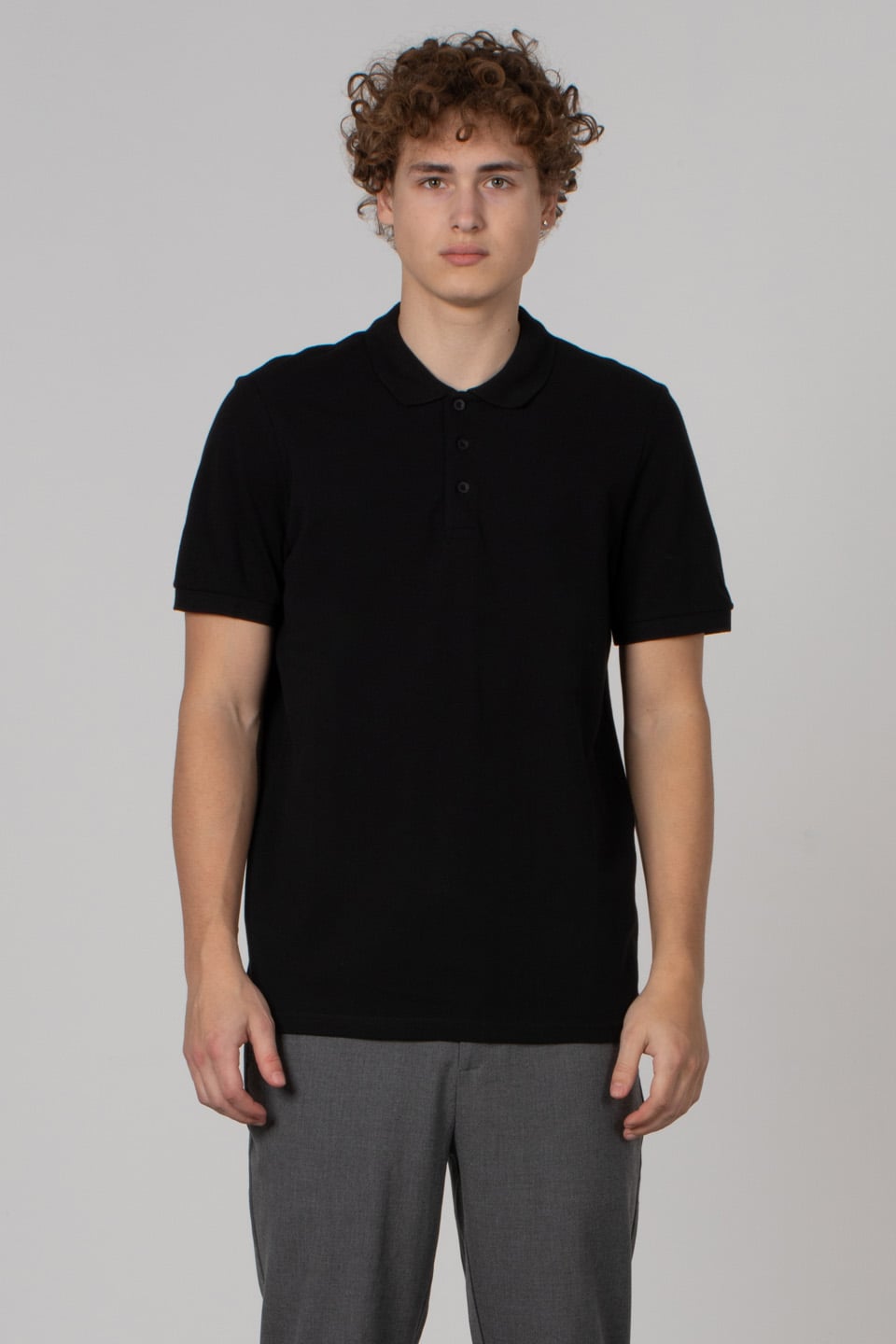Regular fit polo pike t-shırt-2127 Siyah