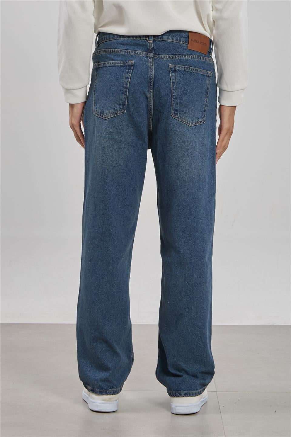 Relaxed fit jean pantolon-1594 Kahve Tint