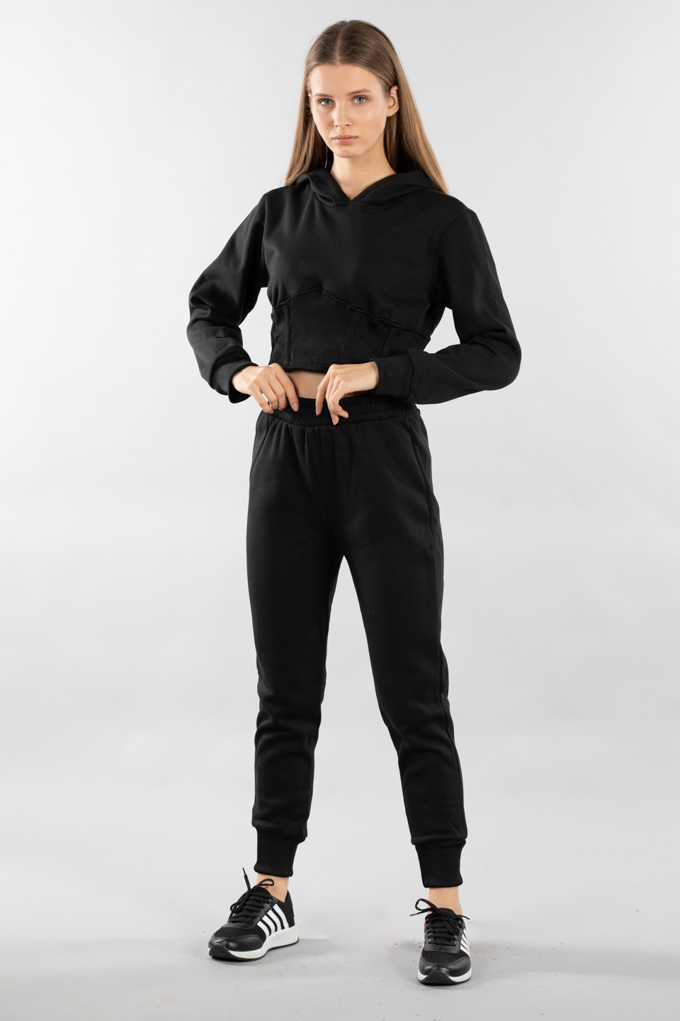 Ribana garnili takım-9028 Siyah