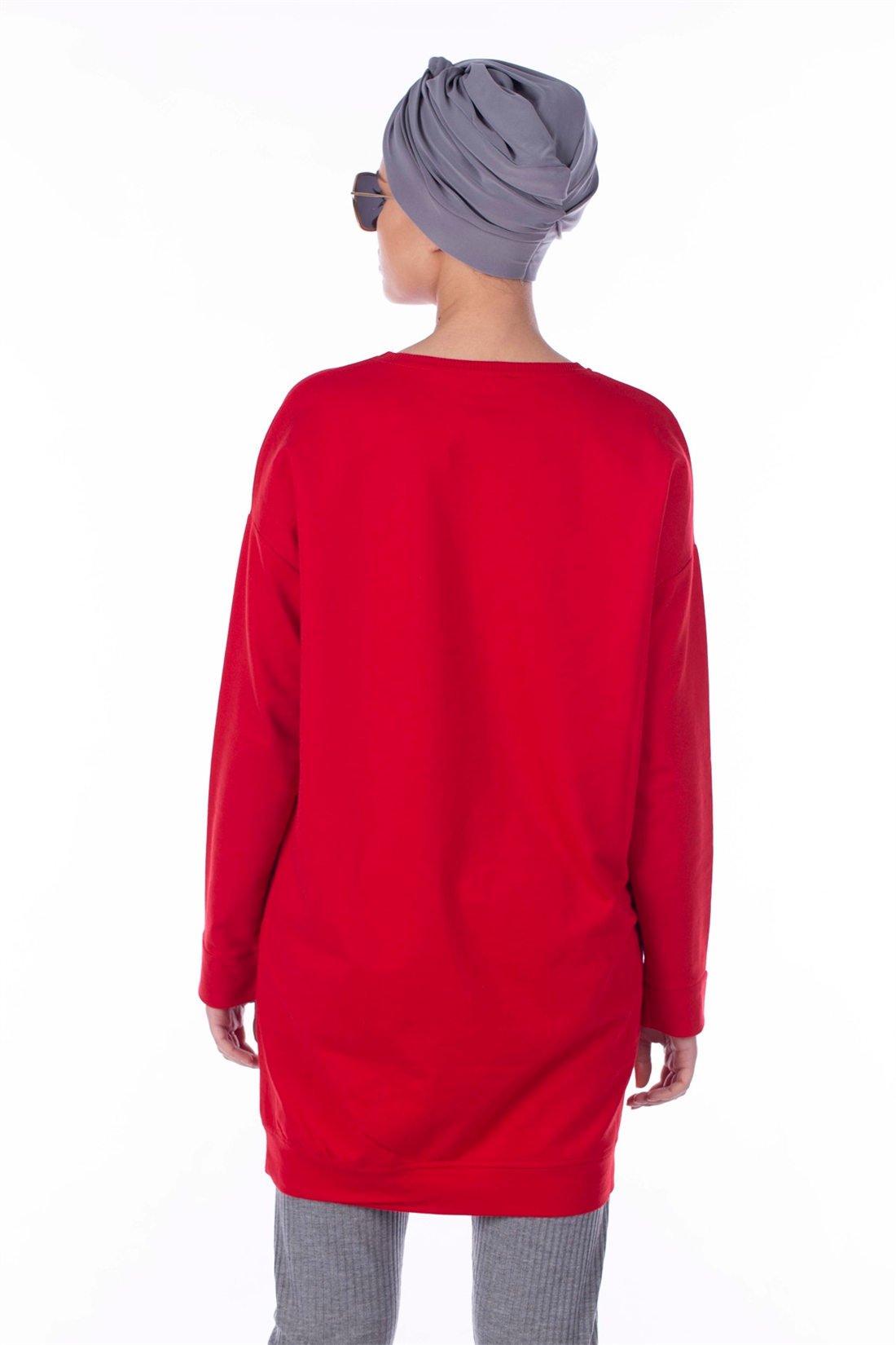 Salaş Basic Sweatshirt-Kırmızı