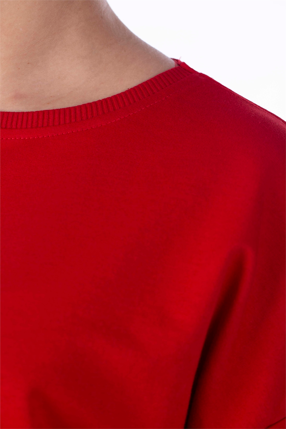 Salaş Basic Sweatshirt-Kırmızı
