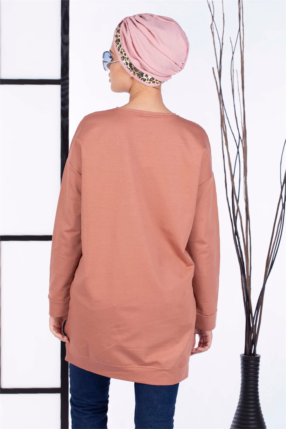 Salaş Basic Sweatshirt-Somon