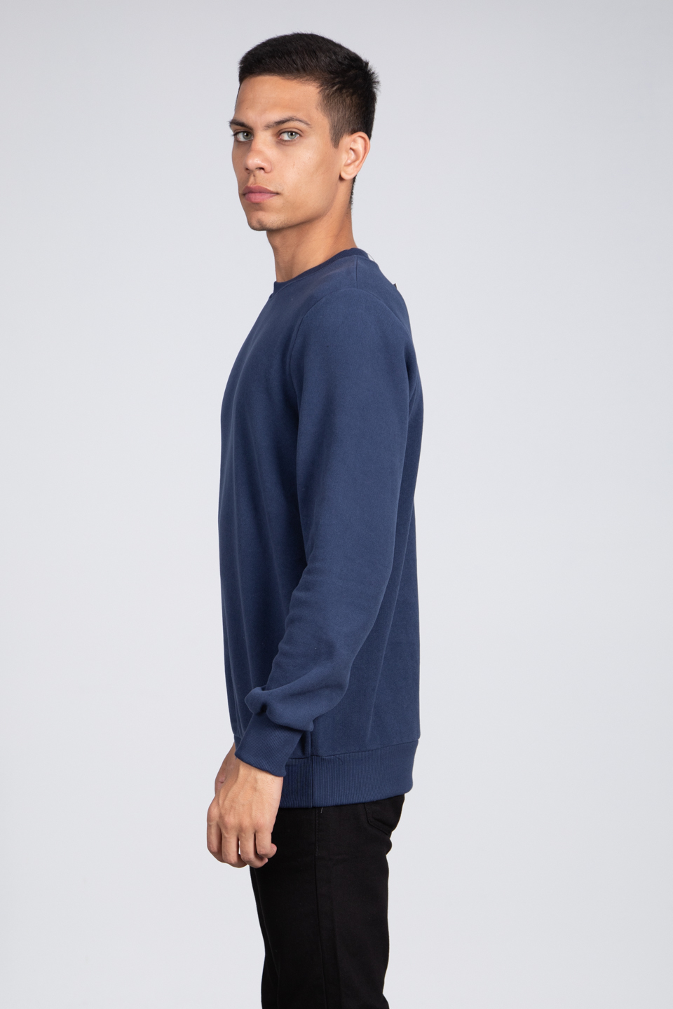 Selanik basıc sweatshirt-5053 İndigo