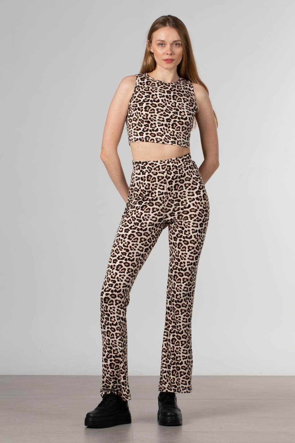 Sıfır kol leopar crop-1709 Leopar