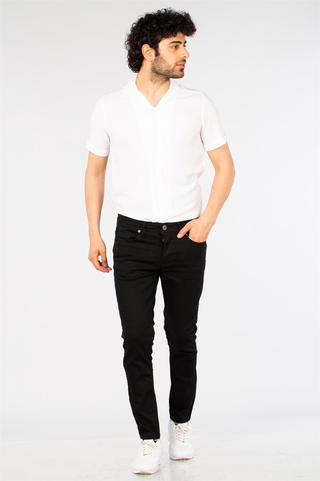 Skinny Jean Pantolon-Siyah