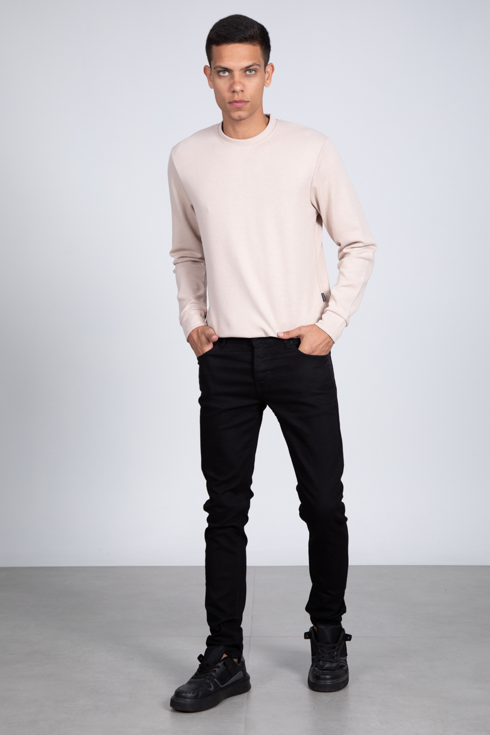 Slim fit jean pantolon-828 Siyah