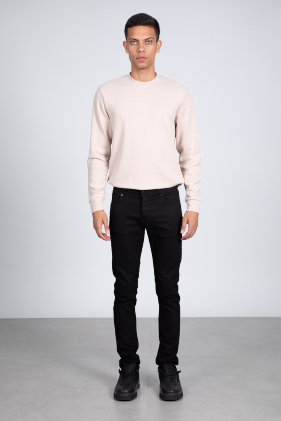 Slim fit jean pantolon-828 Siyah