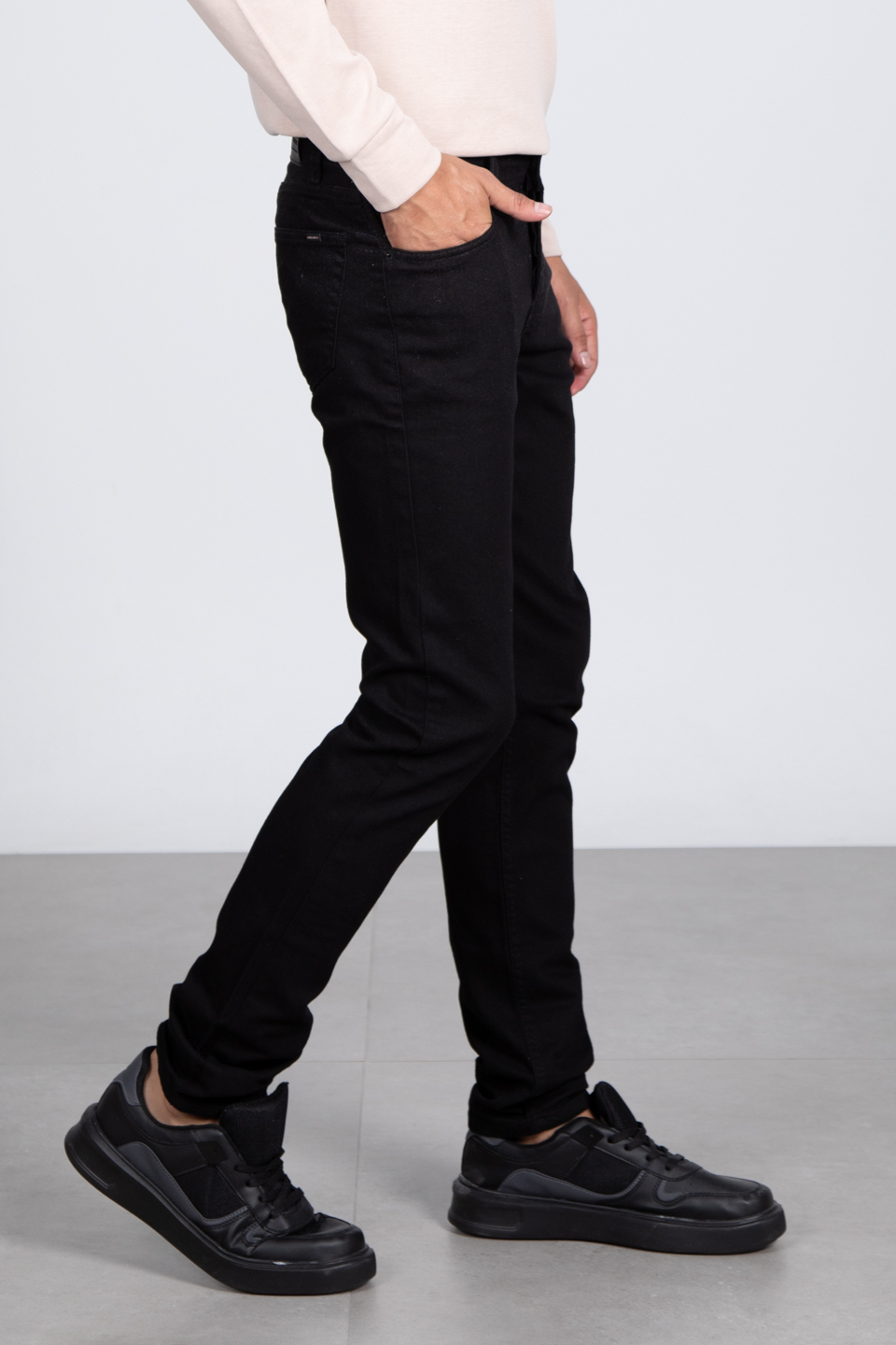 Slim fit jean pantolon-828 Siyah