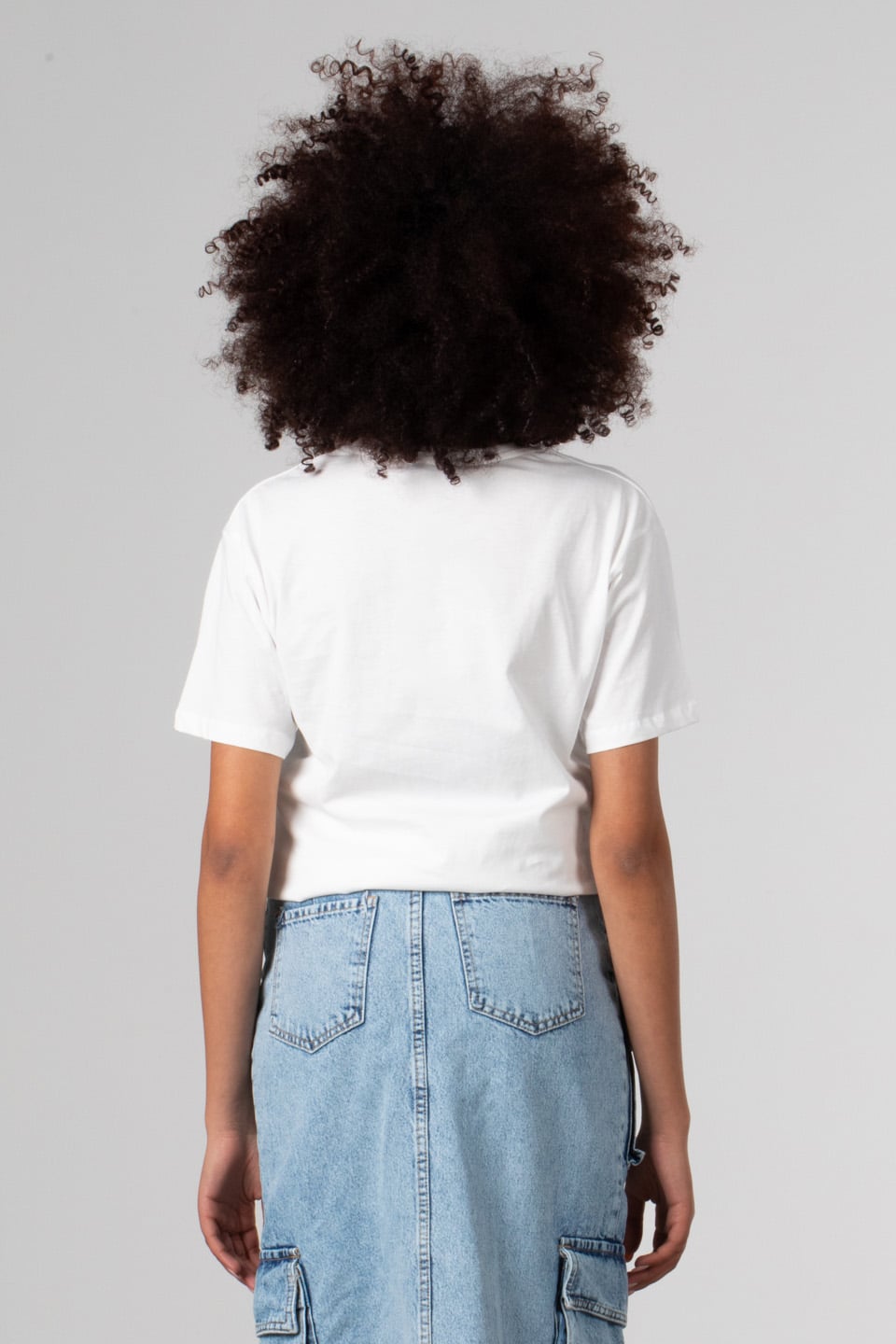 Style yazı baskılı t-shirt-190 Beyaz