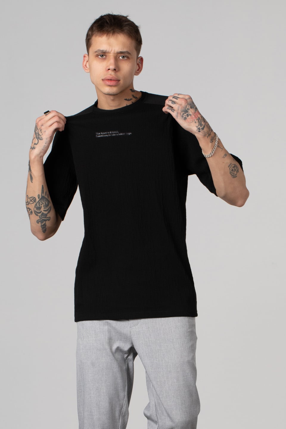 Su yolu jakar t-shirt-230 Siyah