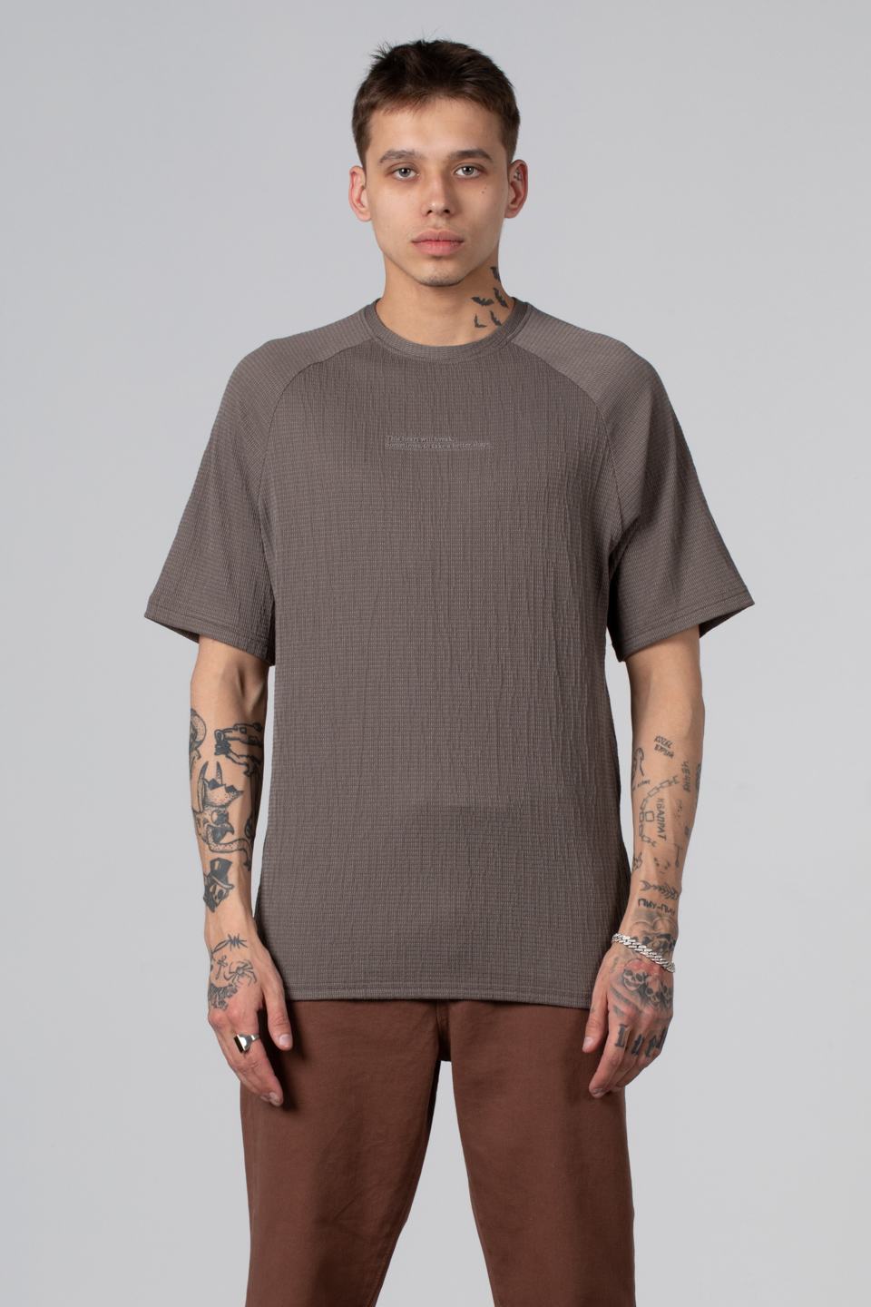 Su Yolu Jakar T-Shirt - Vizon