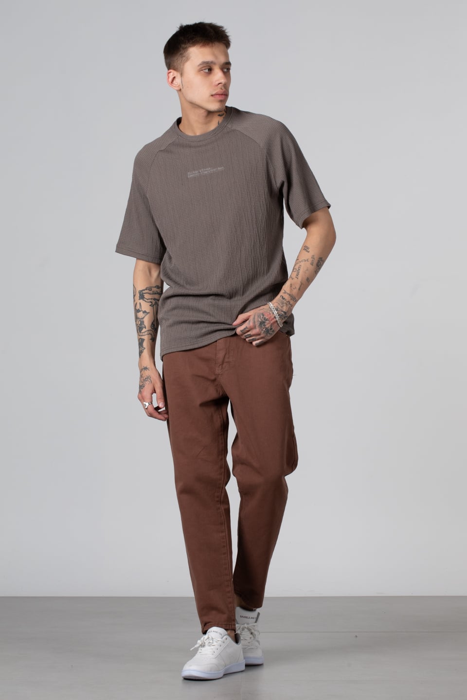 Su Yolu Jakar T-Shirt - Vizon