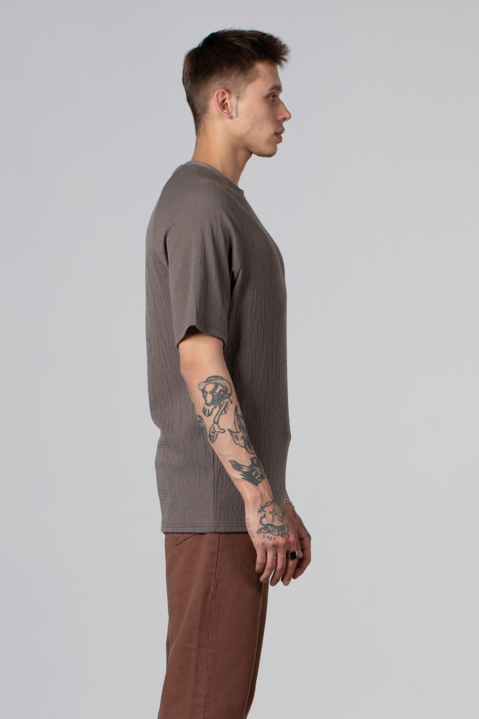 Su Yolu Jakar T-Shirt - Vizon