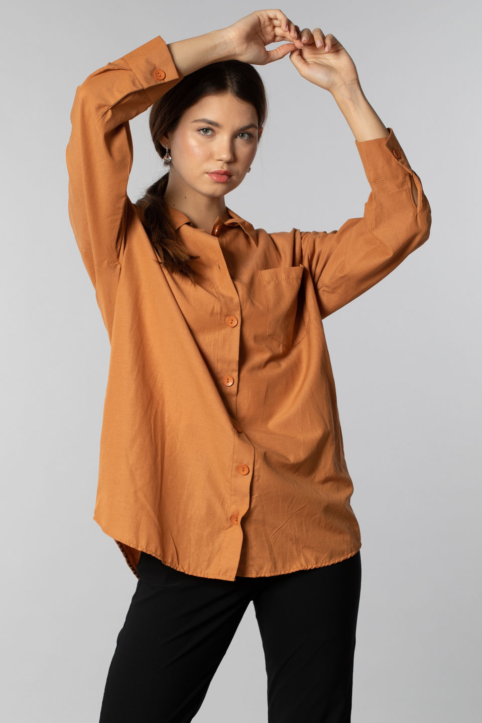 Tek cepli tunik-3006 Safran