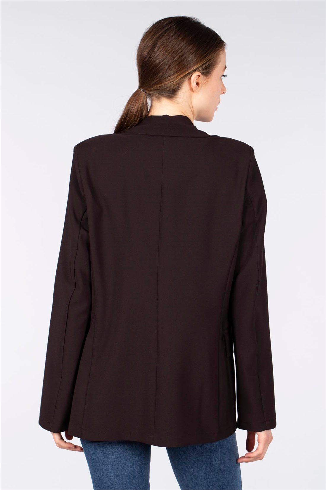 Torba Cep Blazer Ceket-Siyah