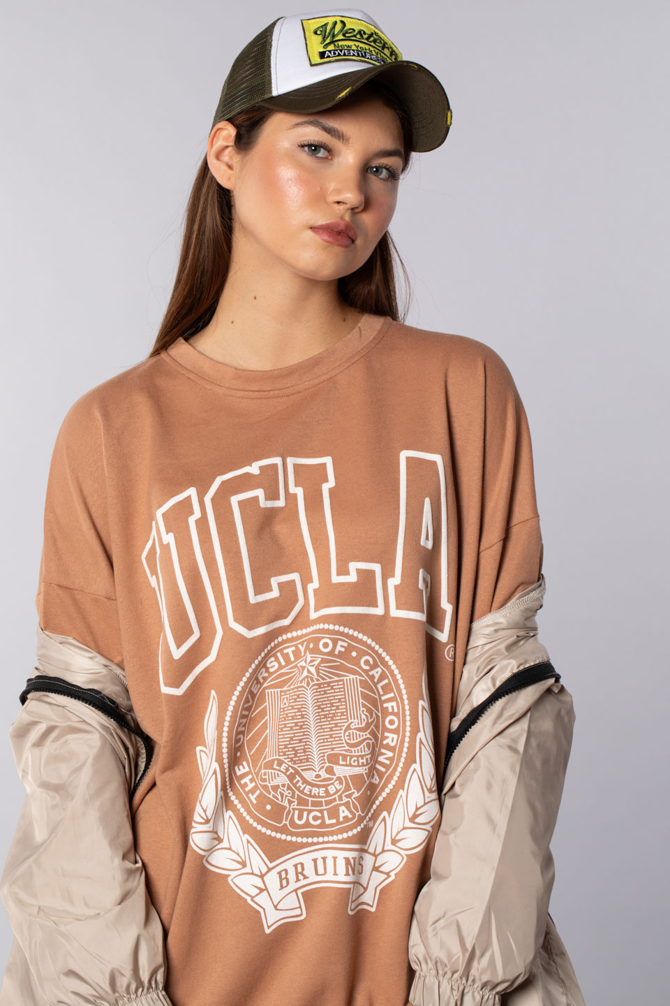 Ucla baskılı sweatshırt-502 Bisküvi