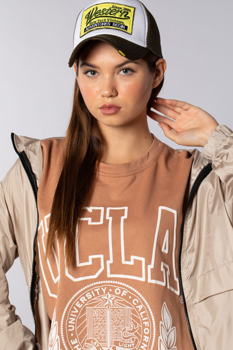 Ucla baskılı sweatshırt-502 Bisküvi