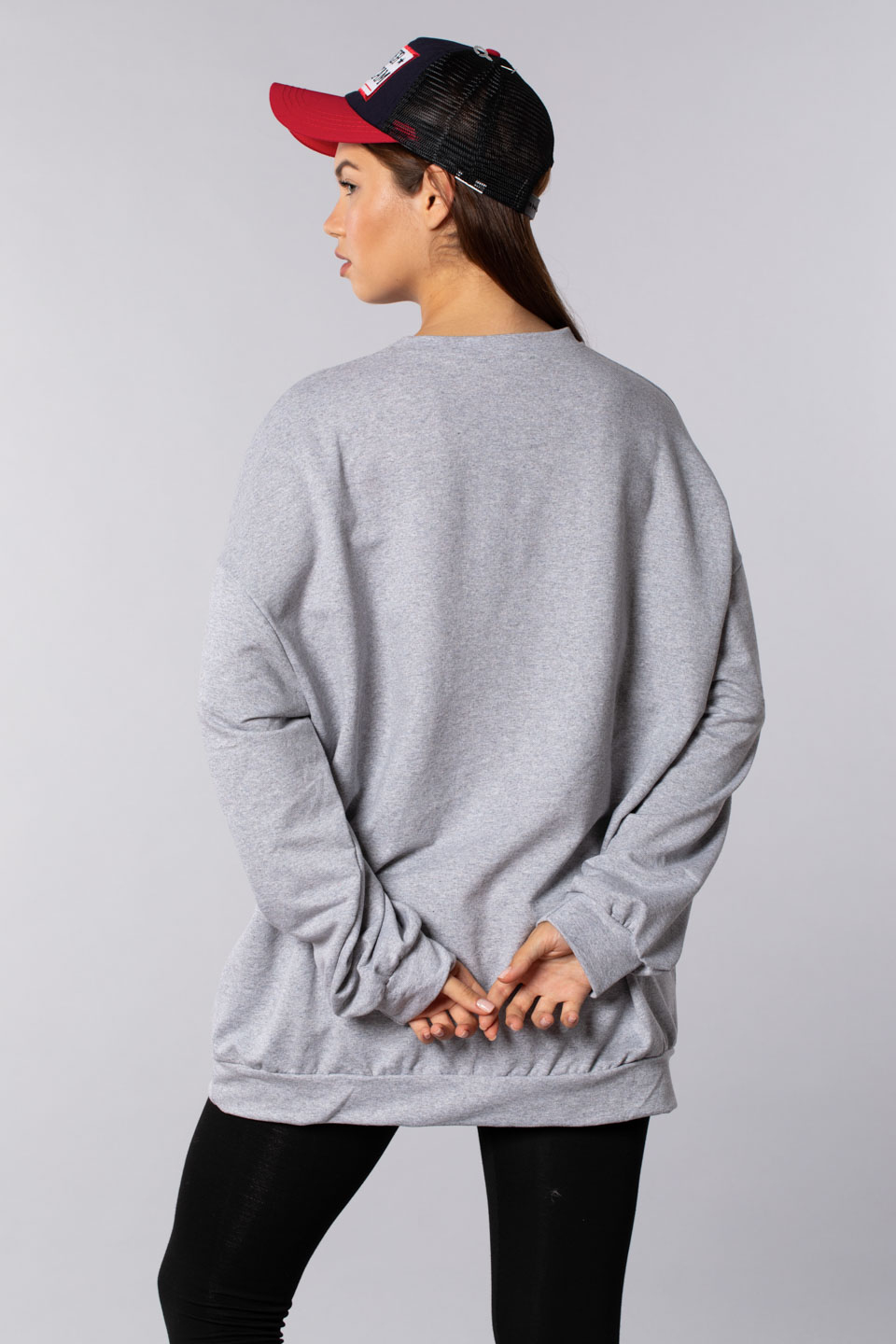 Ucla baskılı sweatshırt-502 Gri M.