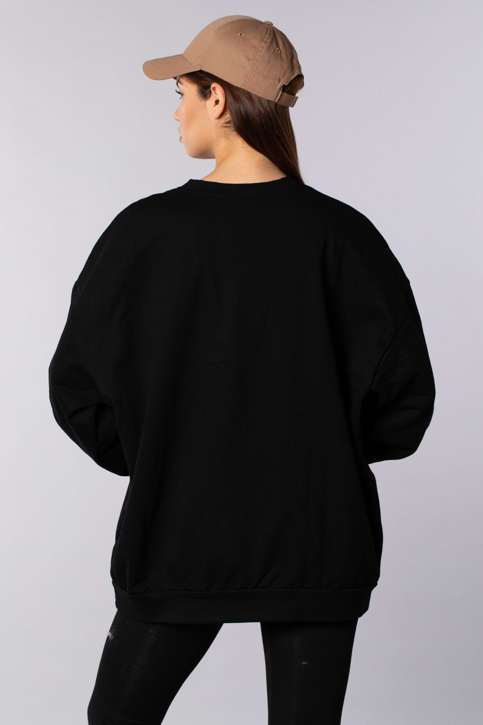 Ucla baskılı sweatshırt-502 Siyah