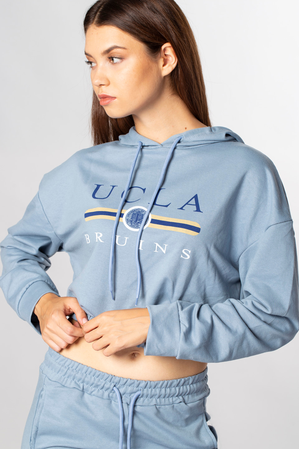 Ucla Bruins Yazı Baskılı Eşofman Takımı-Mavi