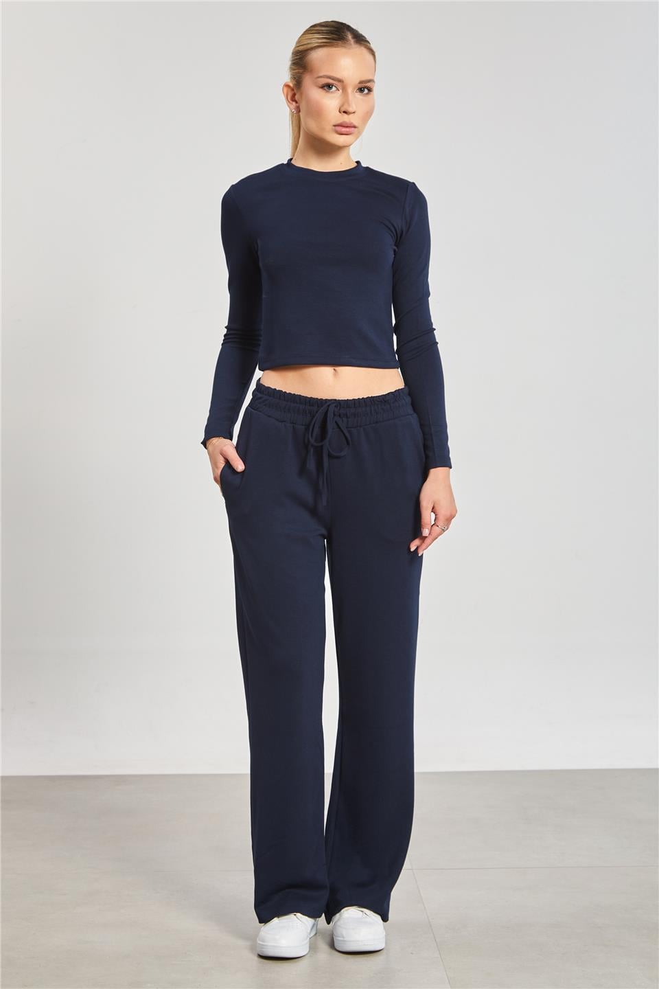 Uzun kollu ikili modal takım-2541 Lacivert