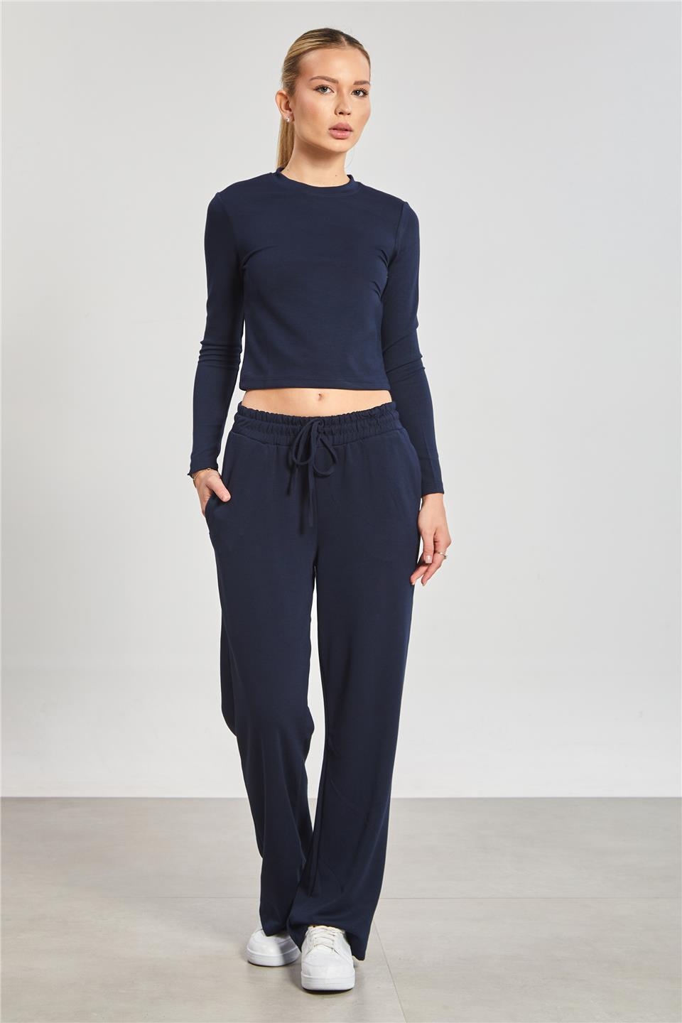 Uzun kollu ikili modal takım-2541 Lacivert