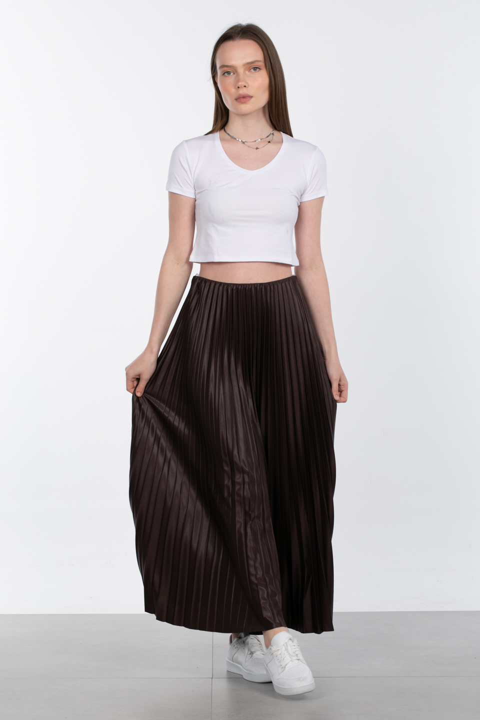 V yaka crop body-R531 Beyaz