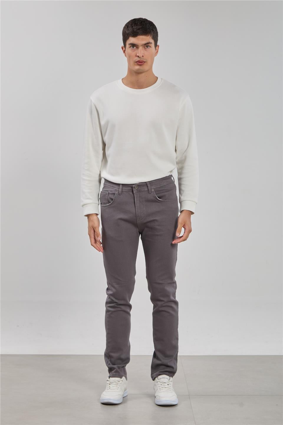 Vegas regular fit pantolon-2972 Gri