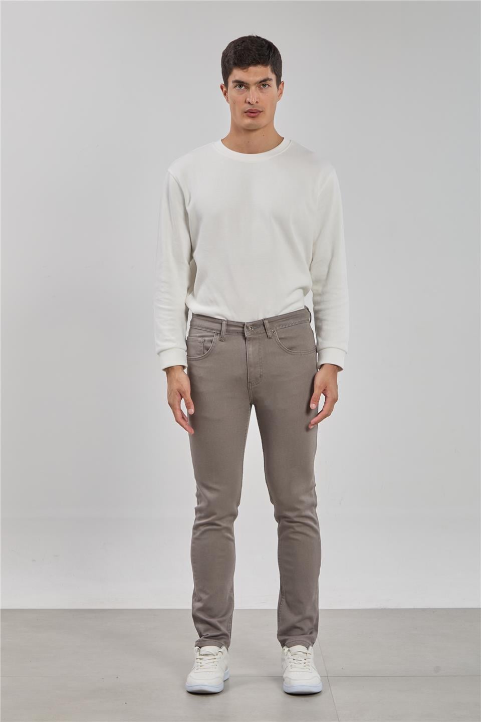 Vegas regular fit pantolon-2972 Vizon