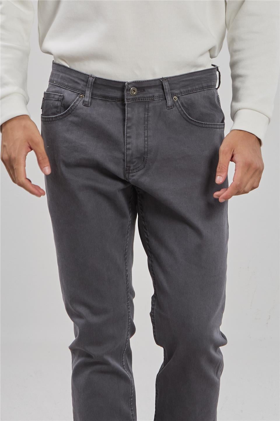 VIOLET-Regular fit pantolon-860 Füme