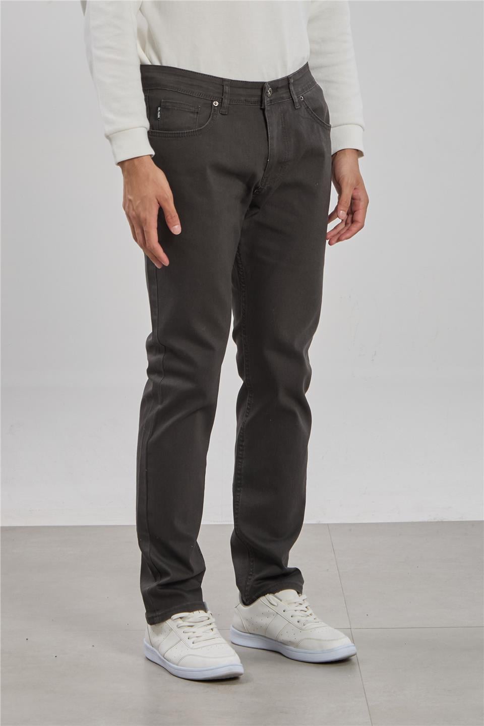 VIOLET-Regular fit pantolon-860 Haki