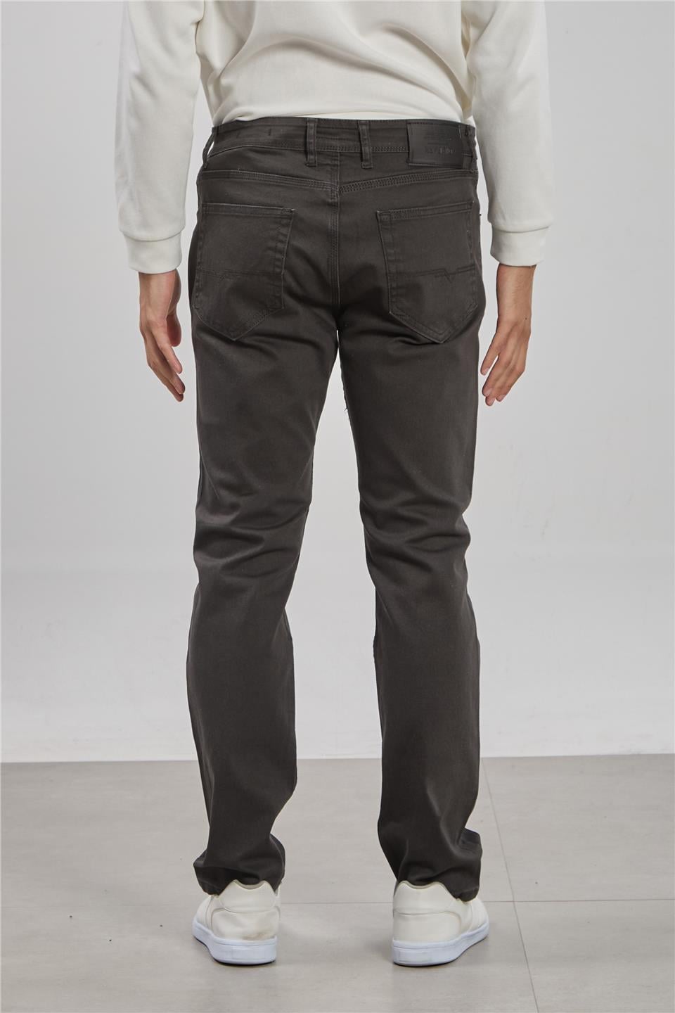 VIOLET-Regular fit pantolon-860 Haki