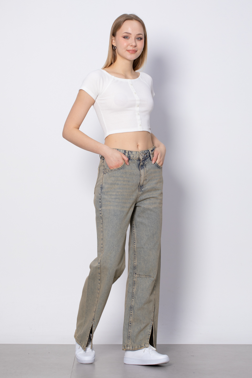 Yüksek Bel Jean Pantolon - Tint Kar Y.
