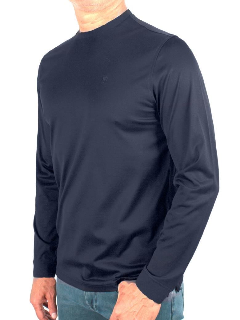 Bisiklet Yaka Uzun Kollu Süprem Merserize T-Shirt