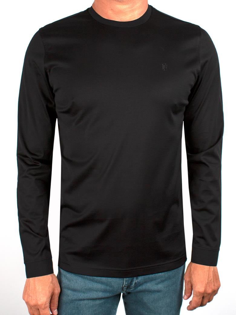 Bisiklet Yaka Uzun Kollu Süprem Merserize T-Shirt