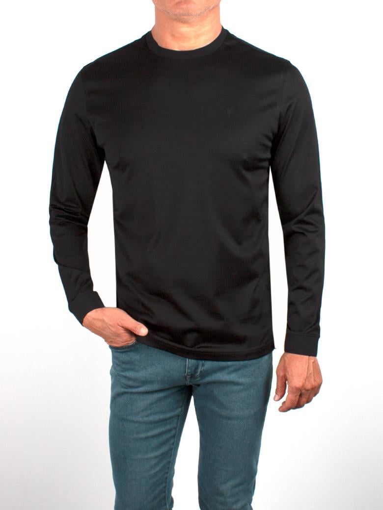 Bisiklet Yaka Uzun Kollu Süprem Merserize T-Shirt