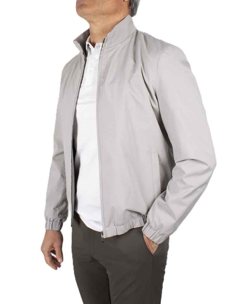 Dik Yaka Rüzgar Geçirmez İçi Pamuklu Taş Yazlık Mont