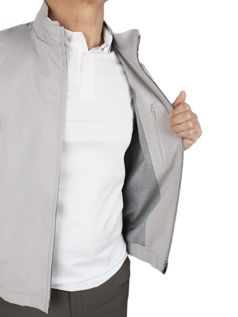 Dik Yaka Rüzgar Geçirmez İçi Pamuklu Taş Yazlık Mont