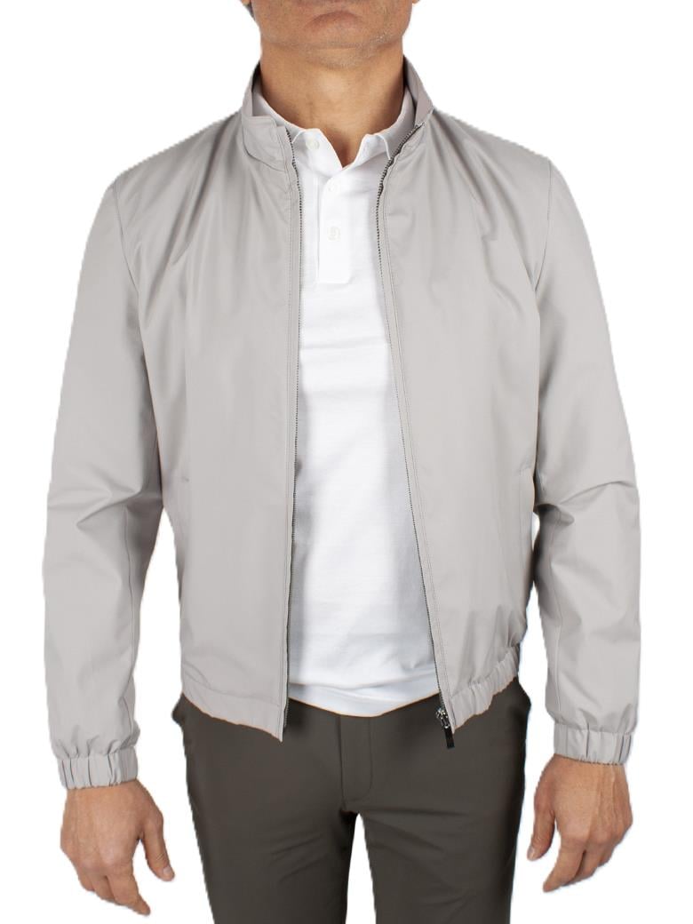 Dik Yaka Rüzgar Geçirmez İçi Pamuklu Taş Yazlık Mont