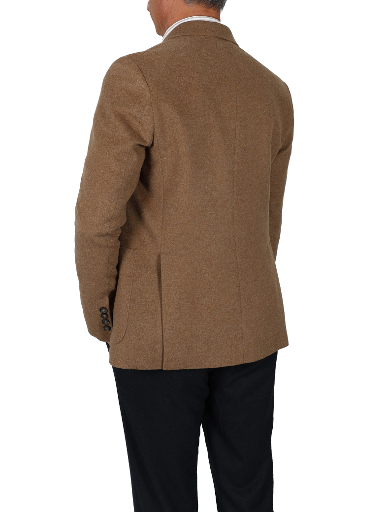 İtalyan Kesim Camel Blazer Yün Ceket