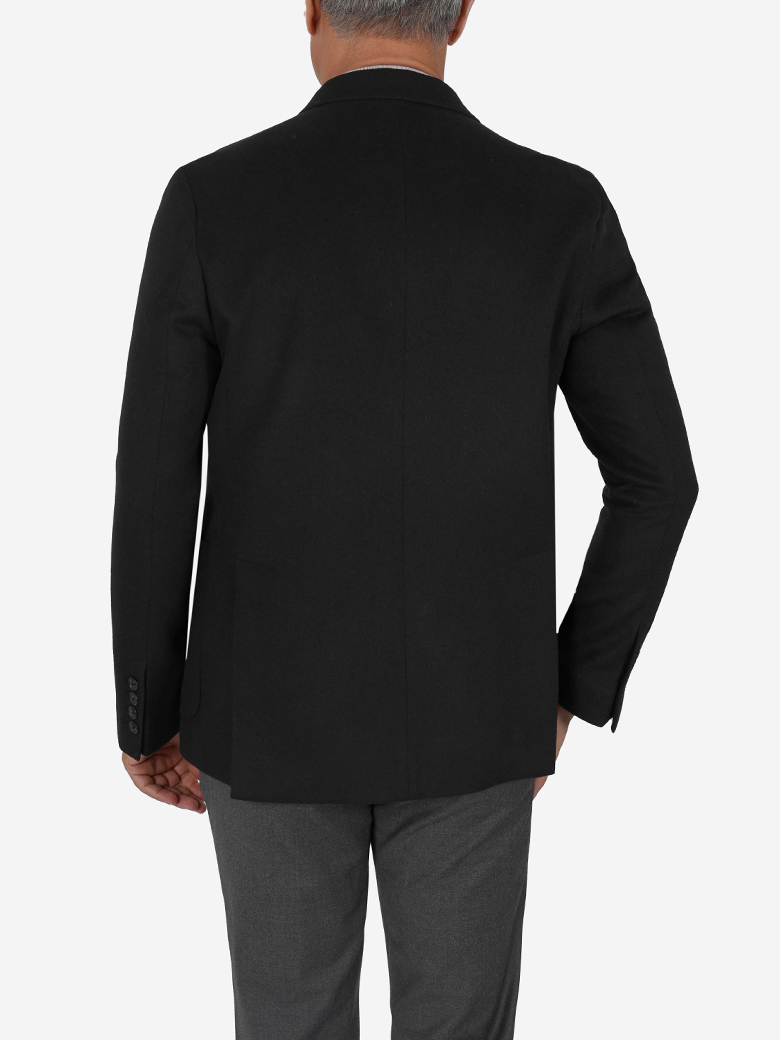 İtalyan Kesim Siyah Blazer Yün Ceket