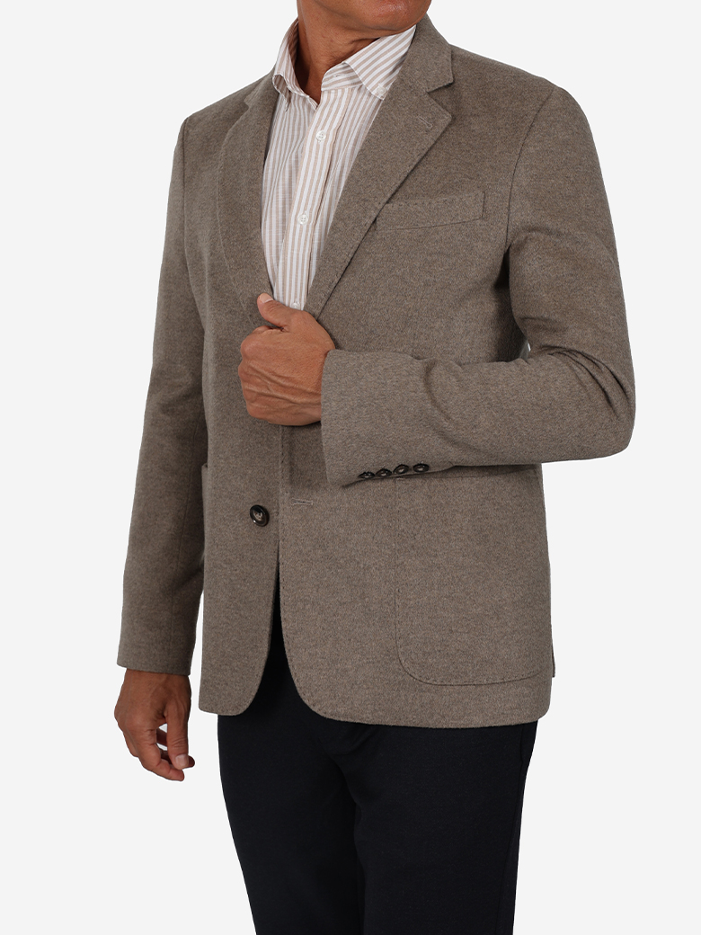 İtalyan Kesim Vizon Blazer Yün Ceket