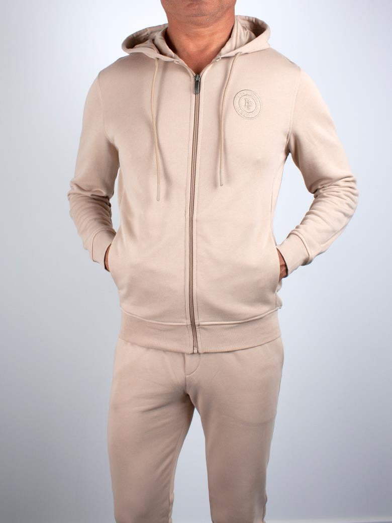 Kapşonlu Vizon Pamuklu Eşofman Takımı