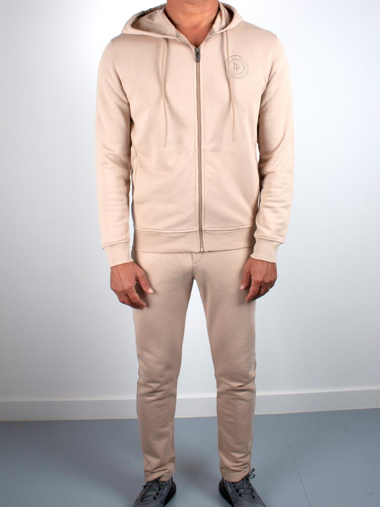 Kapşonlu Vizon Pamuklu Eşofman Takımı