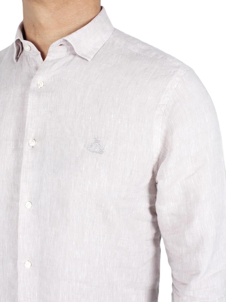 Normal Kesim Kemik Keten Gömlek