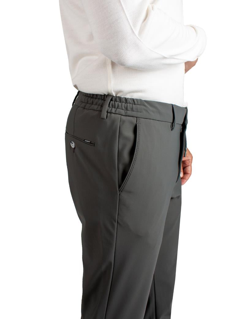 Regular Fit Belden Bağlamalı Antrasit Jogger Pantolon