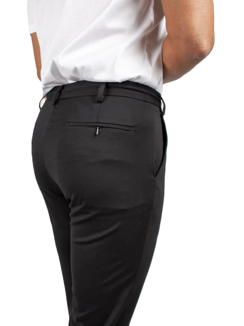 Regular Fit Beli Bağlamalı Rayon Karışımlı Esnek Siyah Jogger Pantolon