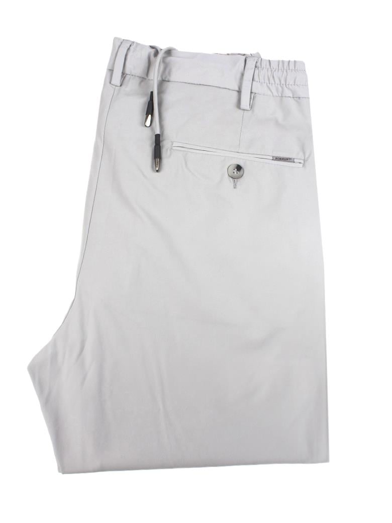 Regular Fit Beli Bağlamalı Yan Cepli Esnek Açık Gri Jogger Pantolon