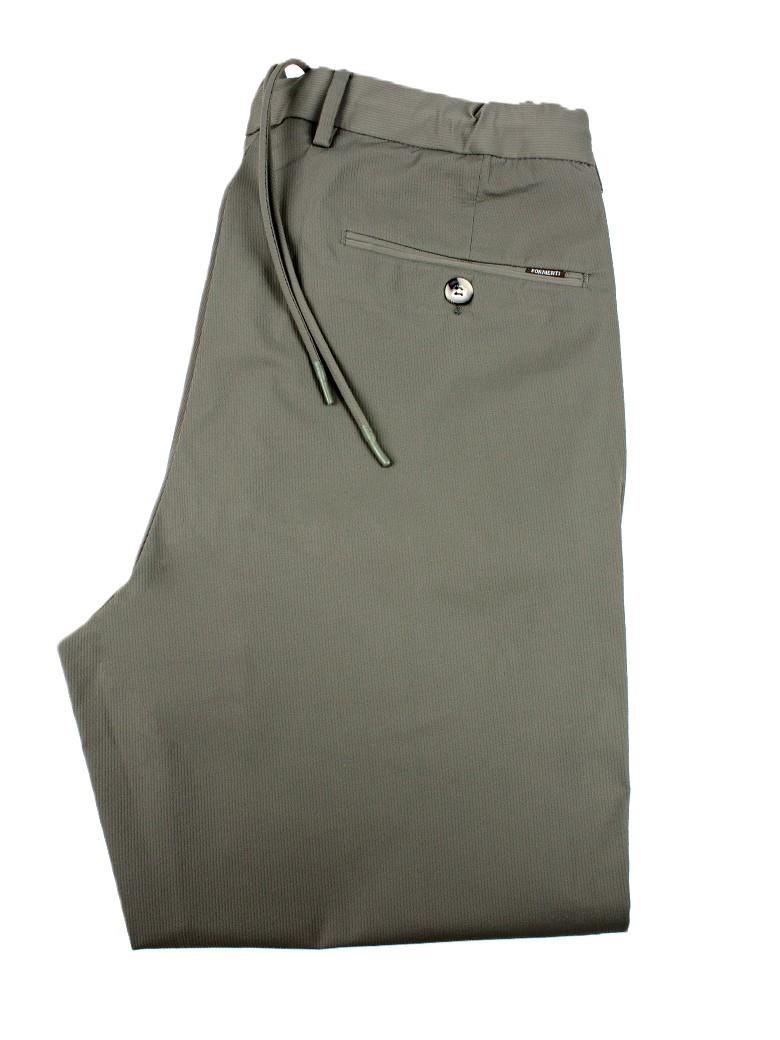 Regular Fit Beli Bağlamalı Yan Cepli Esnek Fitilli Haki Jogger Pantolon